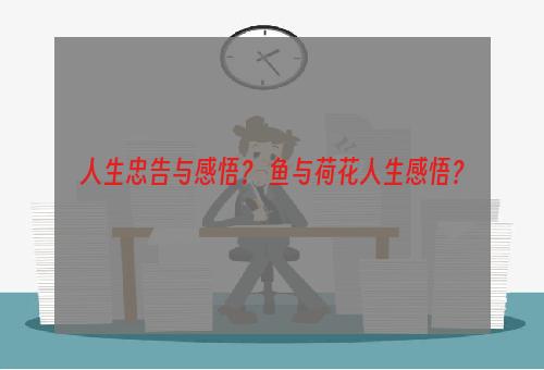 人生忠告与感悟？ 鱼与荷花人生感悟？