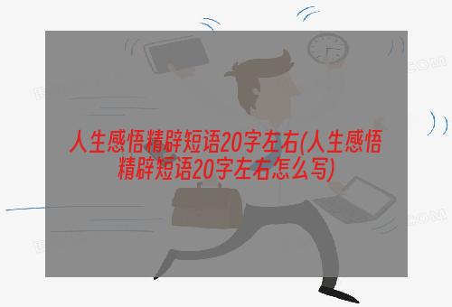 人生感悟精辟短语20字左右(人生感悟精辟短语20字左右怎么写)