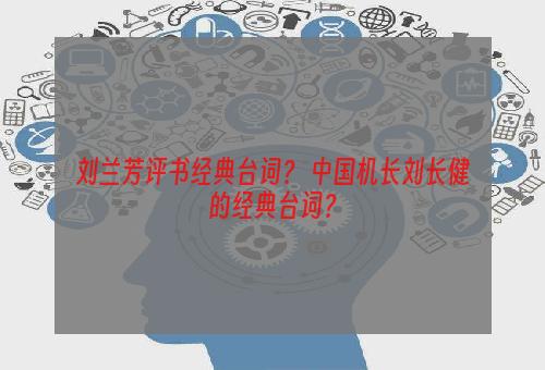 刘兰芳评书经典台词？ 中国机长刘长健的经典台词？