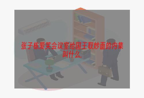 张子栋爱笑会议室给国王取炒面的内集叫什么.