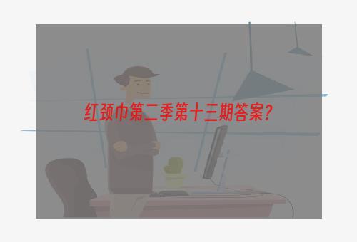 红颈巾第二季第十三期答案？