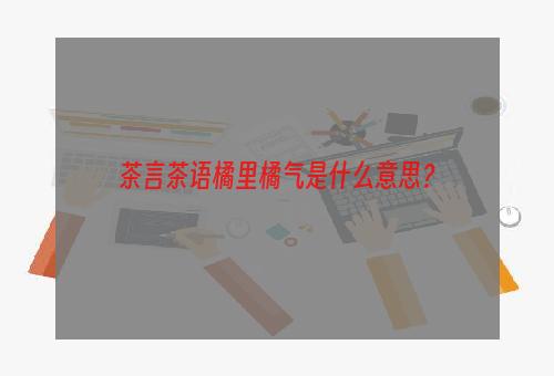 茶言茶语橘里橘气是什么意思？